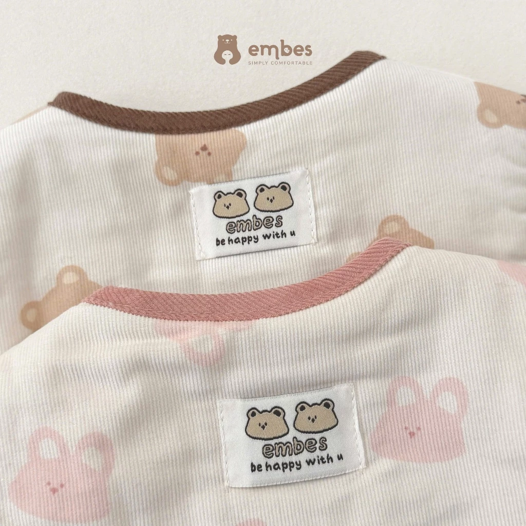 [New Collection] Áo Gile Cho Bé Embes, Áo Gile Hai Mặt Phao Và Nỉ Lông Dày Dặn Cho Bé Size Từ 8-18Kg - 4