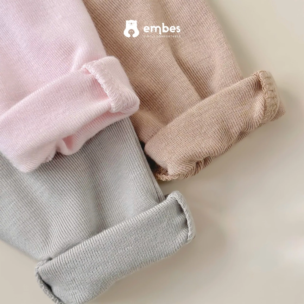 Bộ Dài Tay Sơ Sinh Embes, Bộ Dài Tay Thu Đông Hình In Chất Cotton Dệt Lông Mỏng Cho Bé Từ 0-9 Tháng - 3