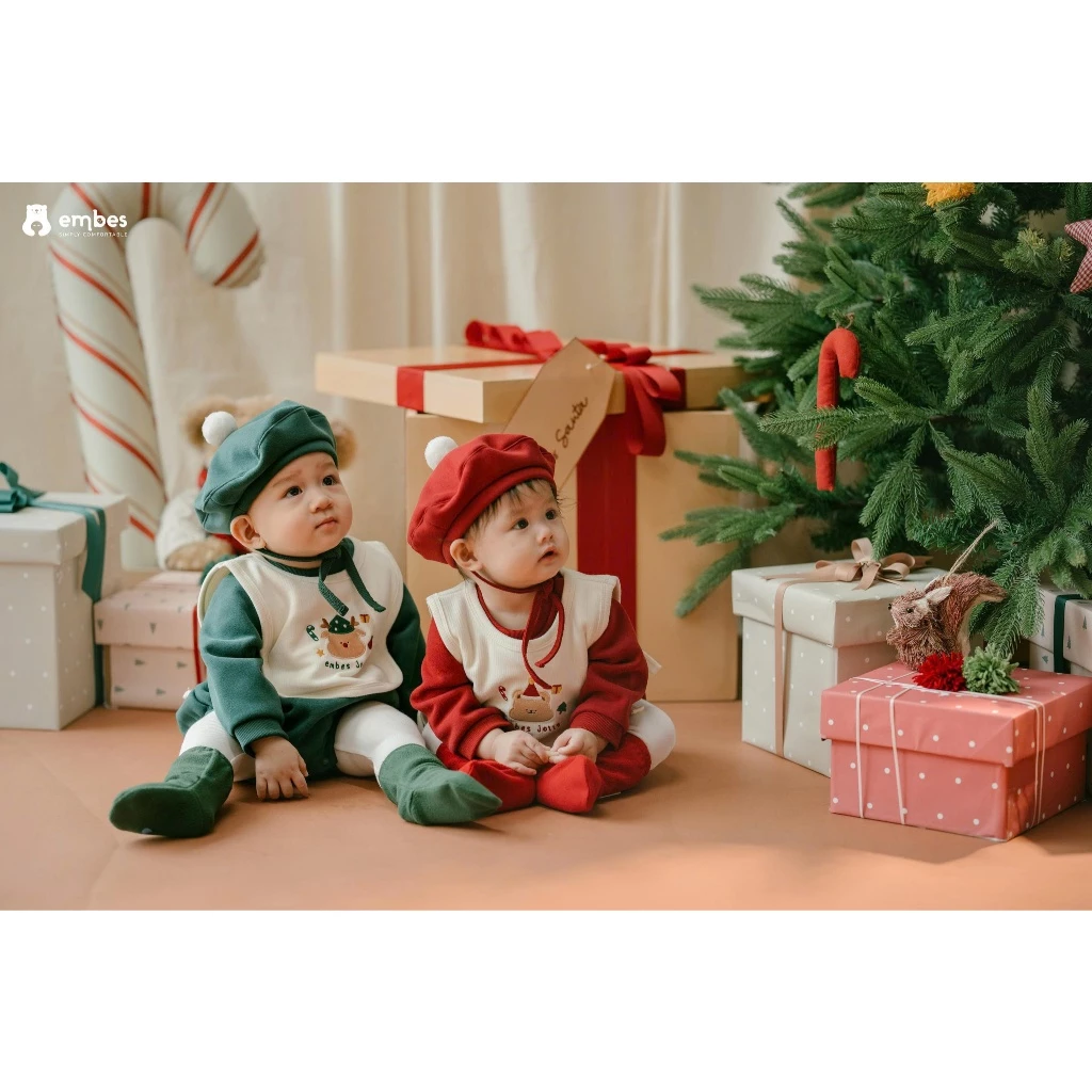 [Embes-Santa's Present] Bao Chân Người Tuyết-Snow Man Diện Lể Giáng Sinh Cho Bé Sơ Sinh Từ 0-9 Tháng - 5