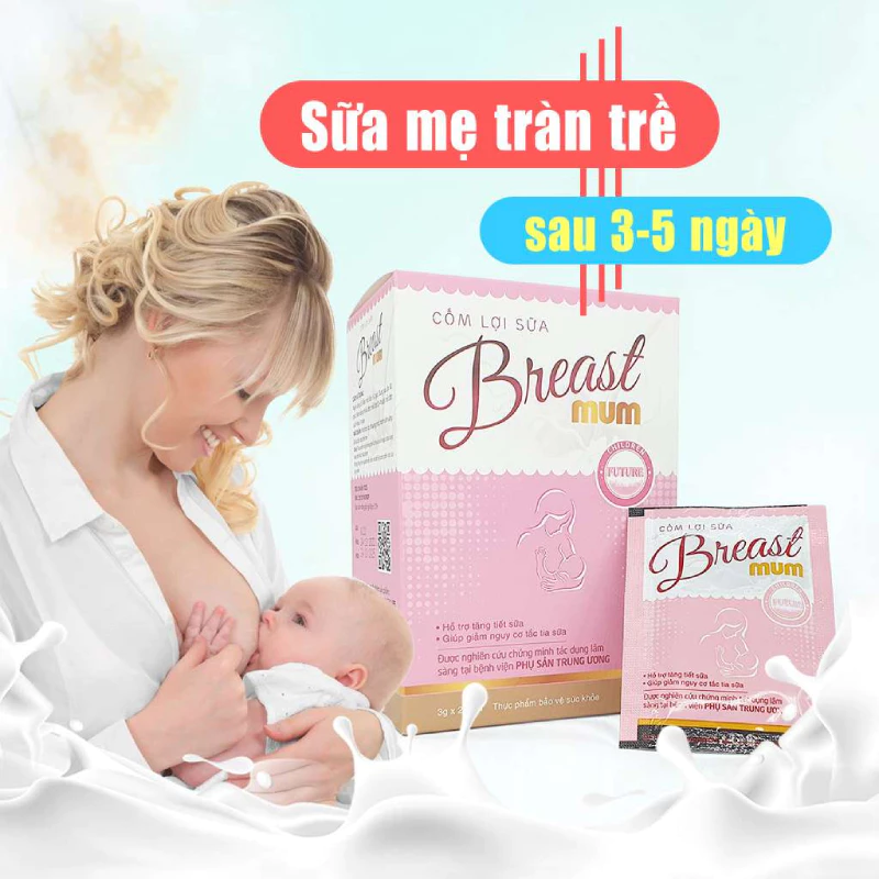 Cốm lợi sữa BreastMum – Sữa về tràn trề sau 3-5 ngày - Tăng cường số lượng và chất lượng sữa mẹ - 3