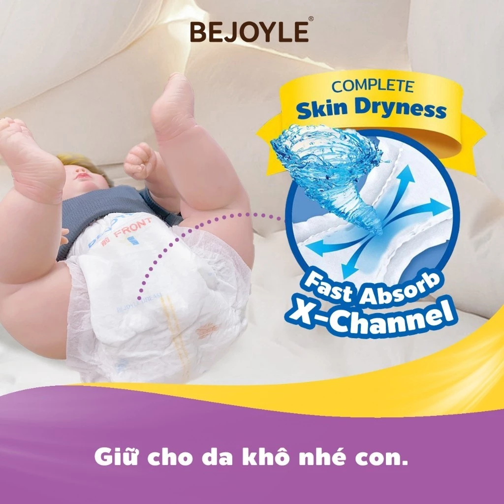 Bỉm quần Bejoyle size L/M/S/XL/XXL/XXXL bỉm bé chính hãng Tã quần cho bé 52 miếng bỉm - 3