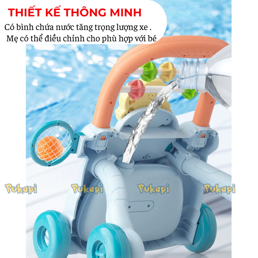 Xe Tập Đi Đa Năng Cho Bé 5IN1 Xe Tập Đứng Xe Đẩy Tập Đi Có Đa Năng Có Nhạc- Đồ Chơi Cho Bé PUKAPI - 5