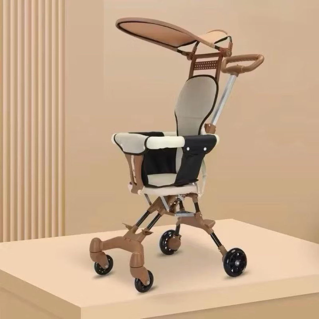 ⭐️[𝑴𝒊𝒆̂̃𝒏 𝑺𝒊́𝒑]Xe Đẩy Gấp Gọn Cho Bé Yêu, Bé Đi Du Lịch Đi Chơi Siêu Gọn Nhẹ-tặng miếng lót - 2