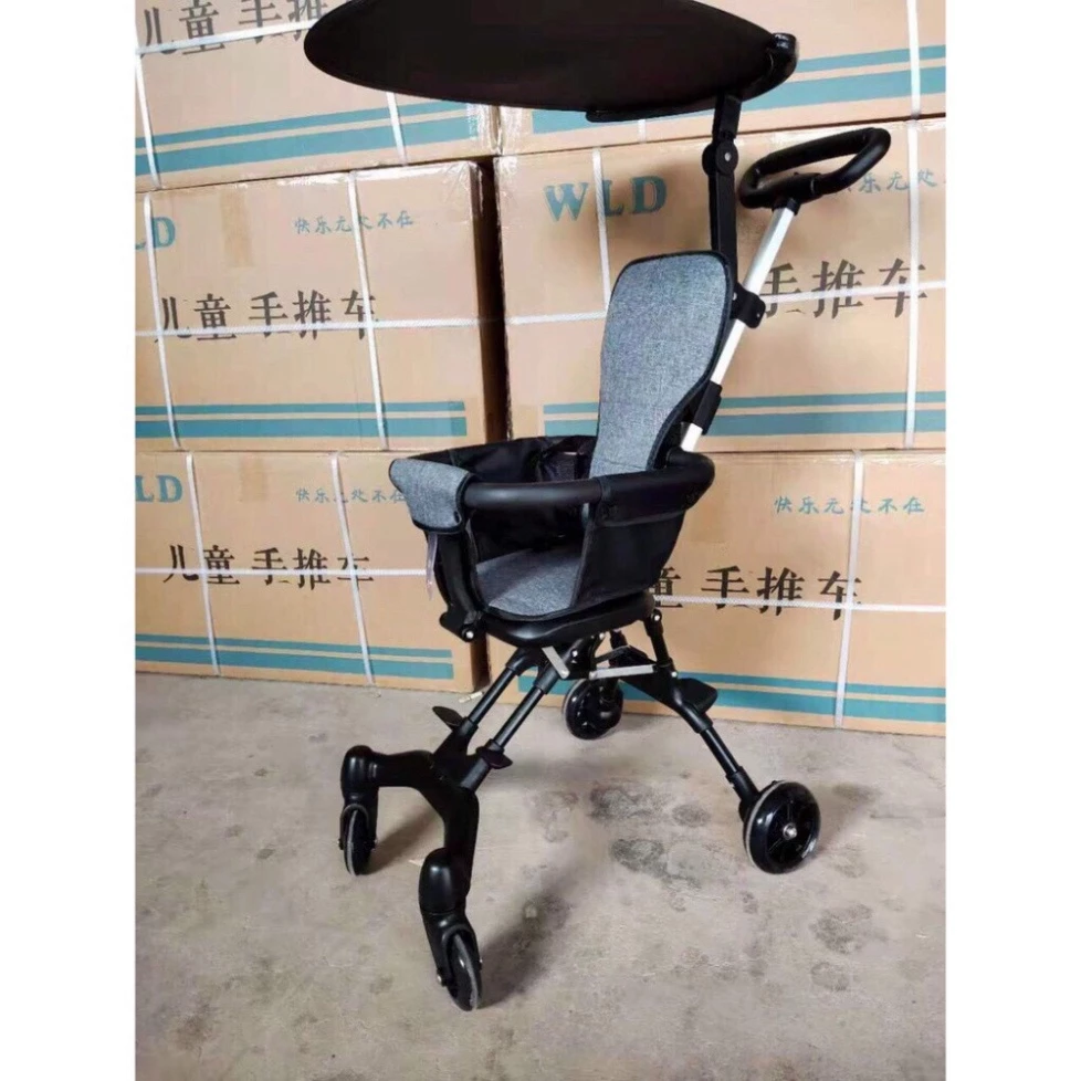 ⭐️[𝑴𝒊𝒆̂̃𝒏 𝑺𝒊́𝒑]Xe Đẩy Gấp Gọn Cho Bé Yêu, Bé Đi Du Lịch Đi Chơi Siêu Gọn Nhẹ-tặng miếng lót - 5