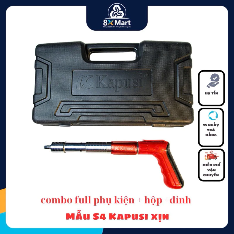 Máy Bắn Đinh ( Kpusi S4 - loại xịn ) Dụng cụ Tiện lợi - Dễ sử dụng - An toàn - 2