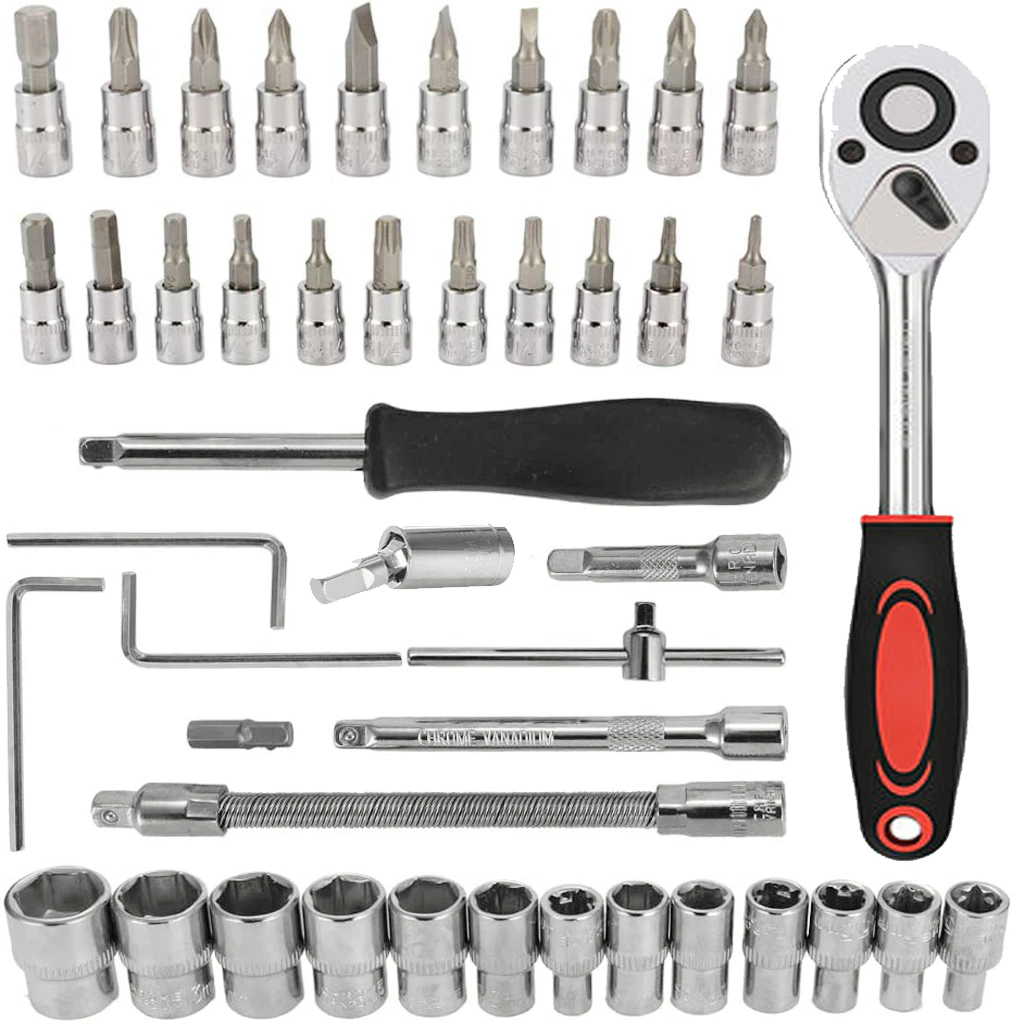 ĐA NĂNG Bộ dụng cụ mở bu lông ốc vít, 40/46 chi tiếc,bộ dụng cụ sửa chữa ô tô xe máy - 4