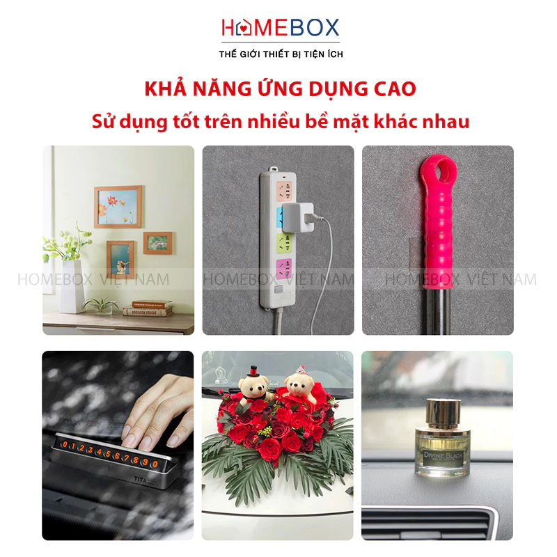 Băng Dính 2 Mặt Siêu Dính Băng Keo Nano Trong Suốt 3M Dán Tường Keo Dán Dính Mọi Bề Mặt Tiện Lợi - 5