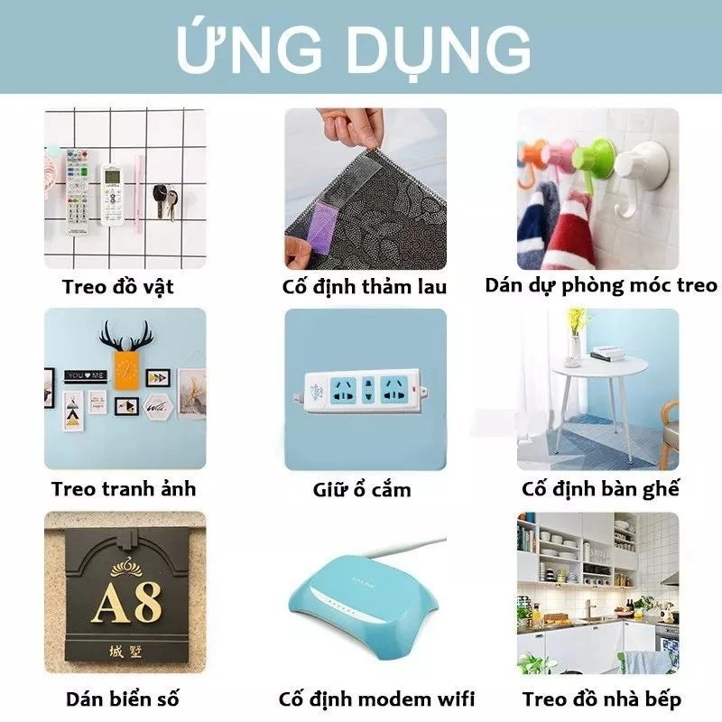 Băng Keo 2 Mặt Siêu Dính Nano Trong Suốt 3cm*3m, Băng Dính Dán Tường Dễ Tháo Gỡ Tiện Lợi - 4