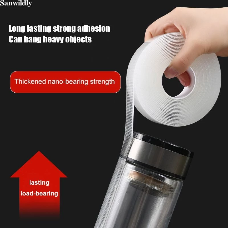 Băng keo hai mặt Nano dạng lưới Băng keo liền mạch có độ bám dính keo hai mặt Acrylic - 2