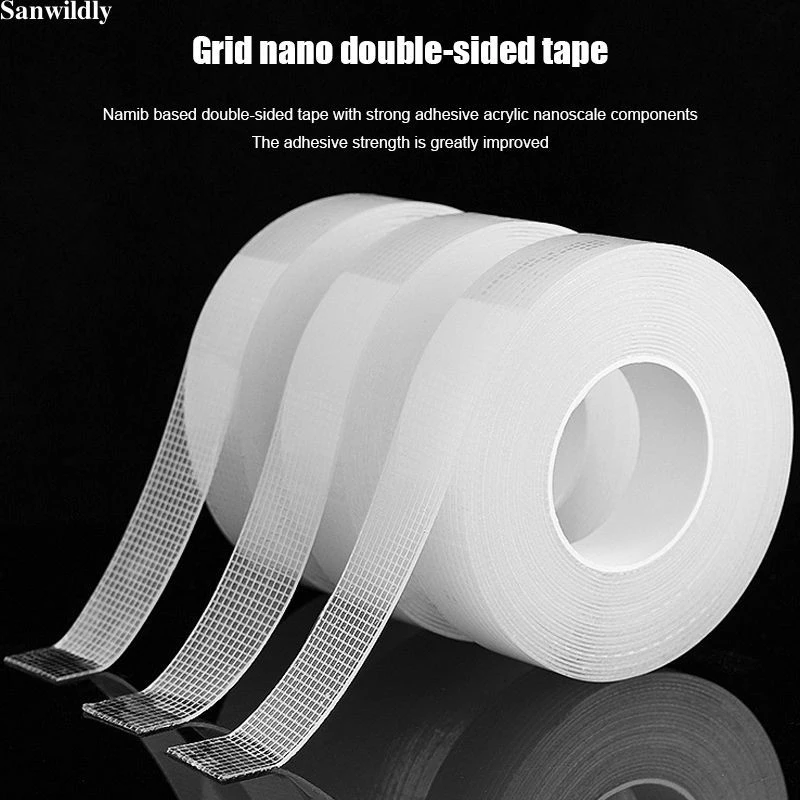 Băng keo hai mặt Nano dạng lưới Băng keo liền mạch có độ bám dính keo hai mặt Acrylic - 4