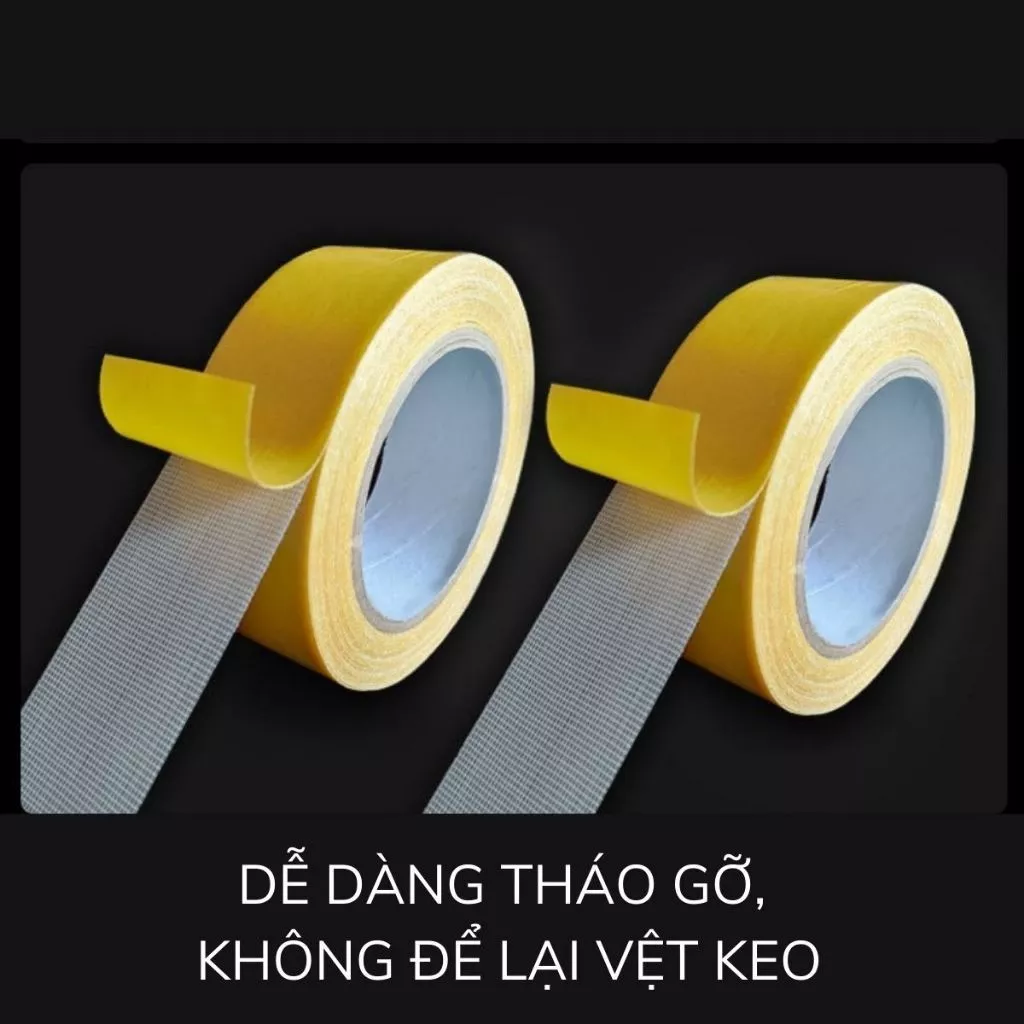 ⚡SIÊU DÍNH⚡ Băng Keo 2 Mặt, Băng Dính 2 Mặt Lưới Sợi Thủy Tinh Cường Lực Siêu Dính Dán Thảm Trải Sàn Siêu Chắc 88446 - 2
