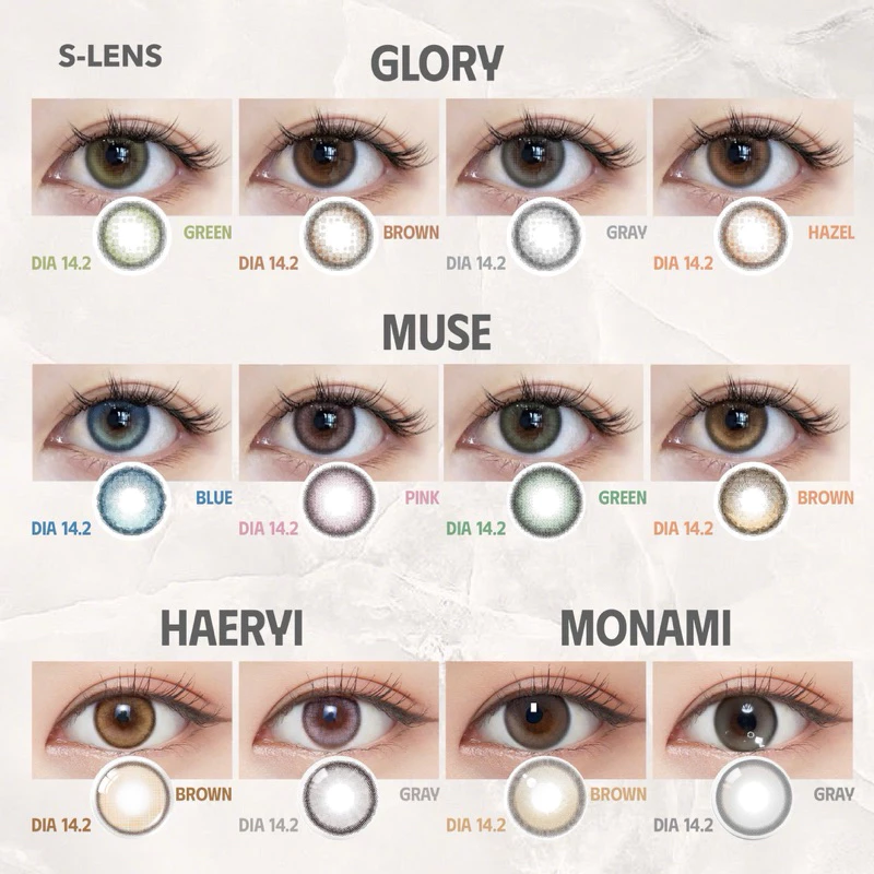 SLENS - Lens 1 NGÀY (1 CHIẾC) MONAMI brown/gray MPC - Kính áp tròng Hàn Quốc Seoullens - 5