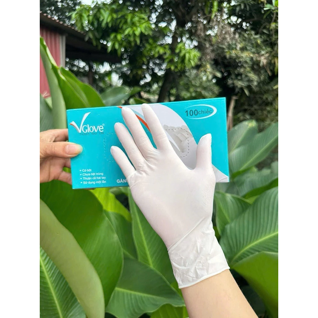 Găng Tay Cao Su Trắng - Y Tế Không Bột Và Có Bột - Chuyên Dùng Trong Y Tế, Spa ,Thẩm Mỹ Viện, PHUN XĂM- NHÀ HÀNG - 2