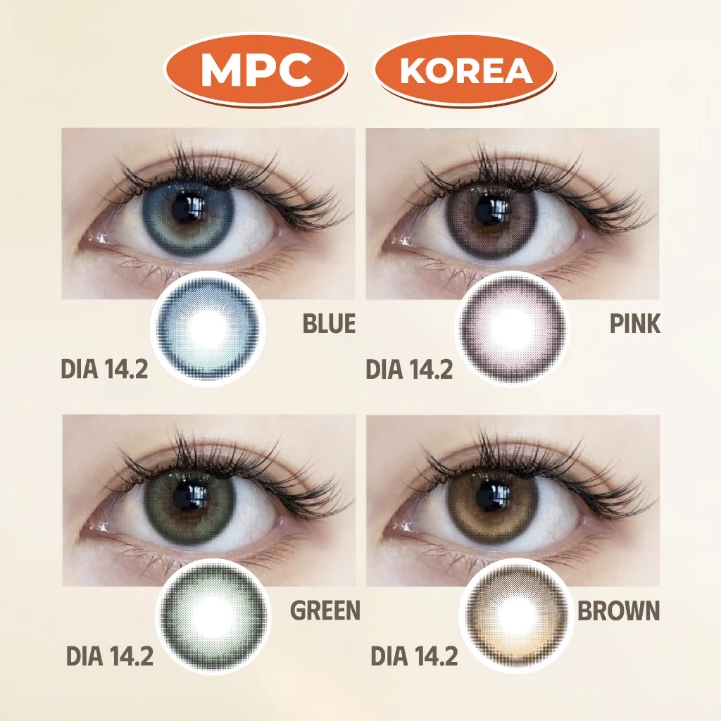 SLENS - 1 NGÀY (1 CHIẾC) MUSE blue/brown/green/pink MPC - Kính áp tròng Hàn quốc Seoullens