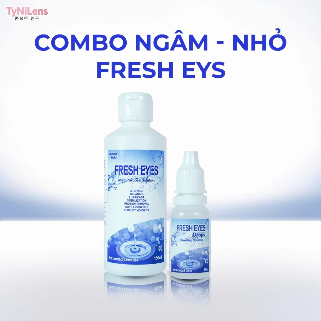 NƯỚC NGÂM, NHỎ MẮT LENS AQUA B5, FRENZ PRO, EYE PLUS MULTI, FRESH, DREAM EYE Dung Tích 360ml, 160ml, 15ml Mẫu Mới - 5