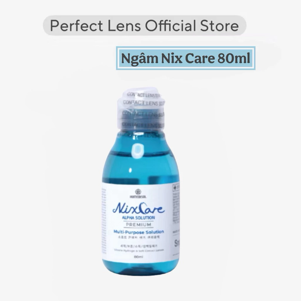 Nước Ngâm, Nhỏ Kính Áp Tròng Aqua B5 Angel Eyes Zero Seven Lens Perfect 160/360ml Giúp Làm Ẩm Lens - 4