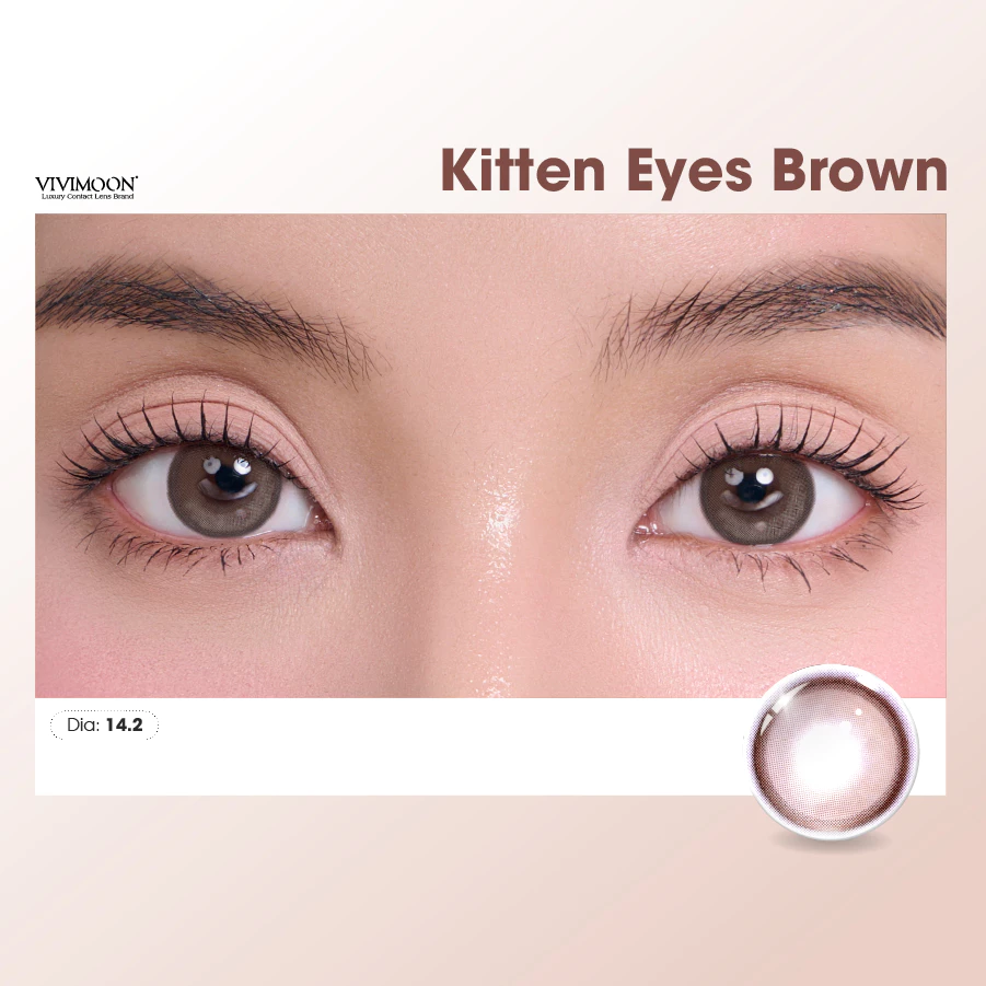 1 Chiếc lens 1 ngày cận VIVIMOON khóa ẩm 5 màu, độ cận từ 0 đến 8 (Giá 1 bên mắt, x2 để đặt 1 đôi) - 3