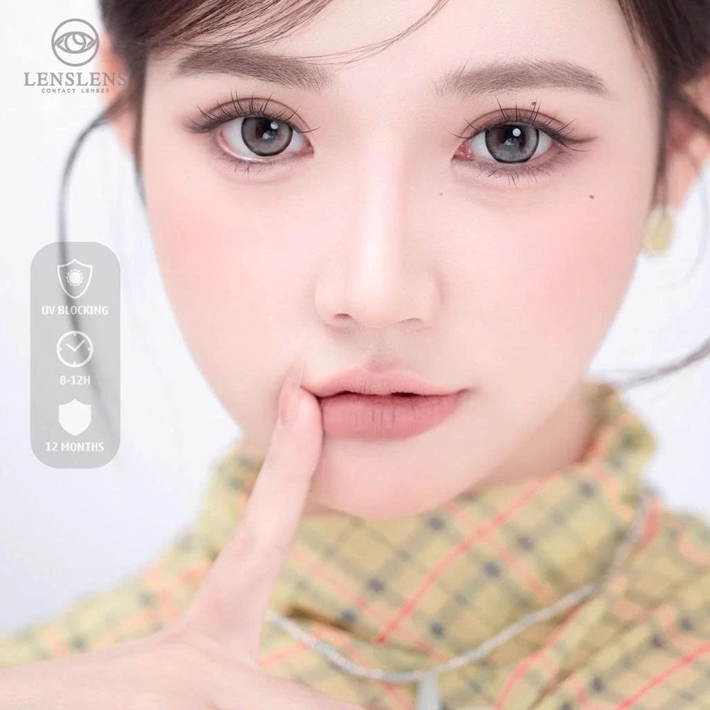 Lens Mắt Kính Áp Tròng Nâu Trà Sữa Milk Tea Brown 14.5mm - 2