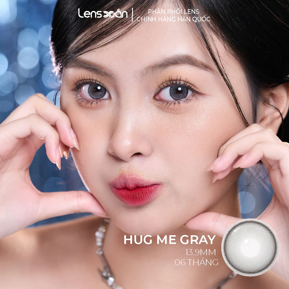 Kính áp tròng cận 6 tháng LENS XOẮN lens tự nhiên giãn tròng có viền trong veo hàn quốc ISHA DEKAME - 3