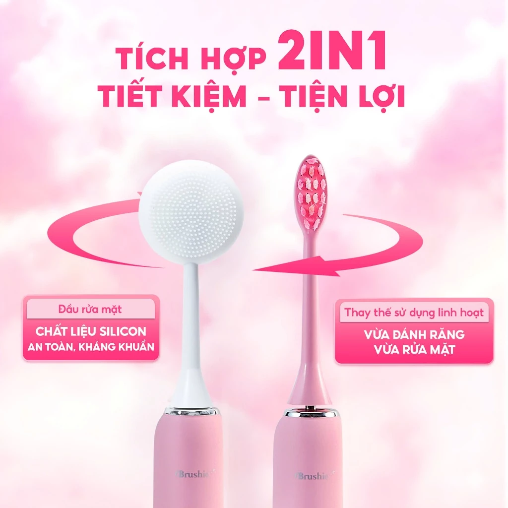 [HÀNG TẶNG KHÔNG BÁN] QUÀ KHI MUA Bàn chải điện Flossie HyperWave , Brushie Ultra, Brushie Promax mẫu mới cải tiến - 5
