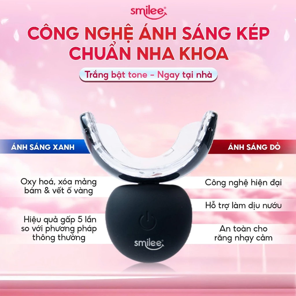 [GIÁ 638K LIVE ECOGO] Bộ Kit Trắng Răng Smilee Extra, Làm Trắng Răng Bật 2-6 Tone Tại Nhà Phiên Bản Nâng Cấp - 4