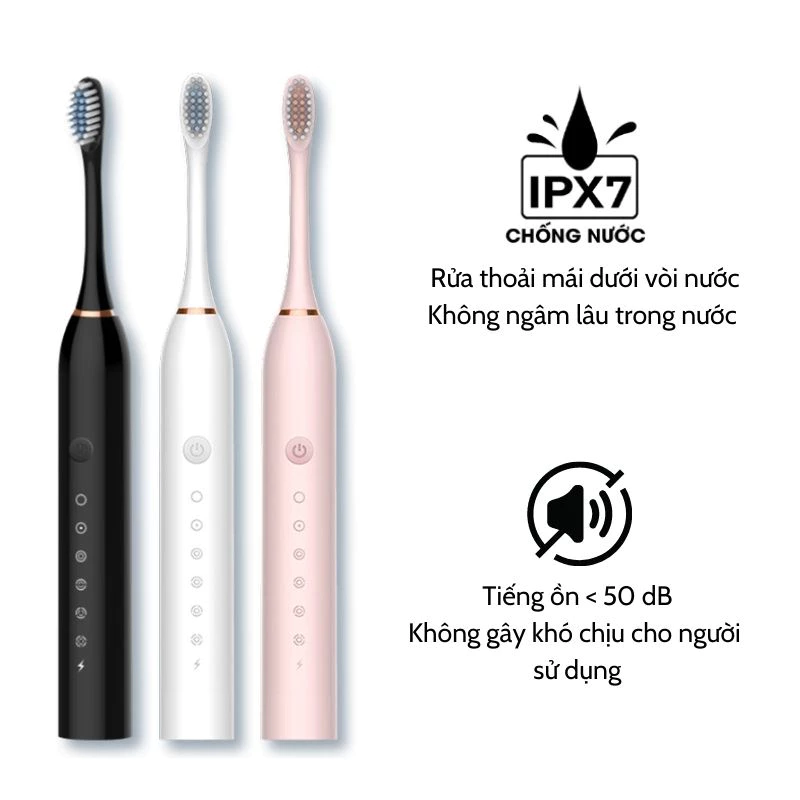 GÓI DỊCH VỤ BẢO HÀNH 1 NĂM CHO Bàn Chải Điện Đánh Răng Lông Mềm Chống Nước Kèm 4 Đầu Thay Thế - 4