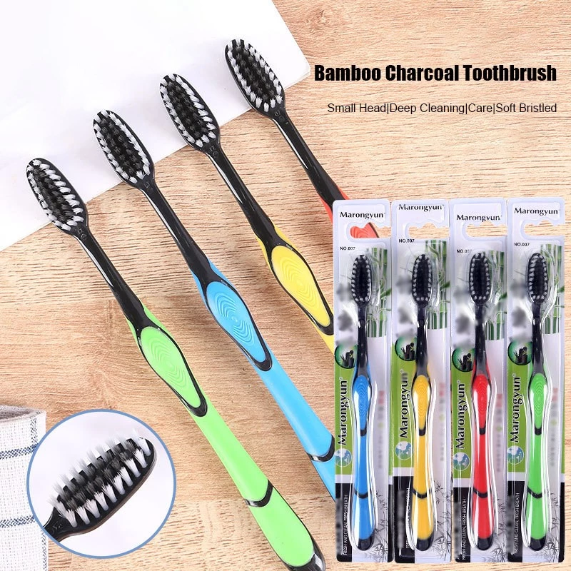 COMBO 30 Bàn Chải Đánh Răng Than Tre Hoạt Tính Marongyun, Bàn Chải Than Tre Hoạt Tính Mềm Mịn