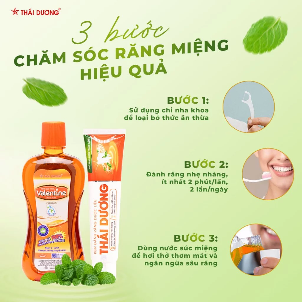 Nước súc miệng Valentine ngăn ngừa nhiệt miệng, hôi miệng, sâu răng, 500ml - Sao Thái Dương 500ml - 4
