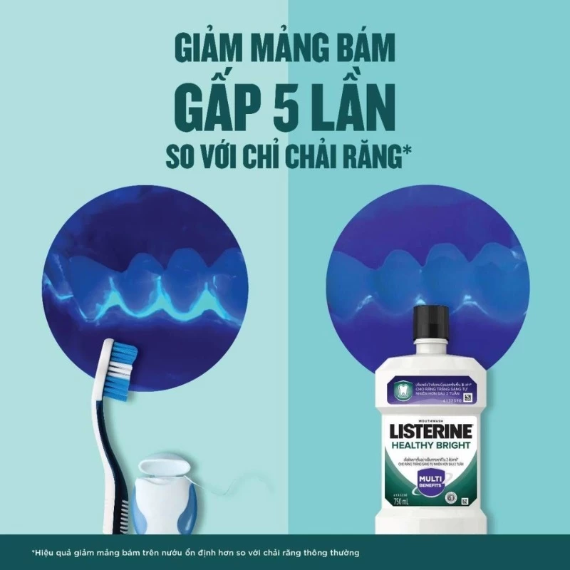 Nước Súc Miệng Làm Trắng Răng Listerine 750ml - 3