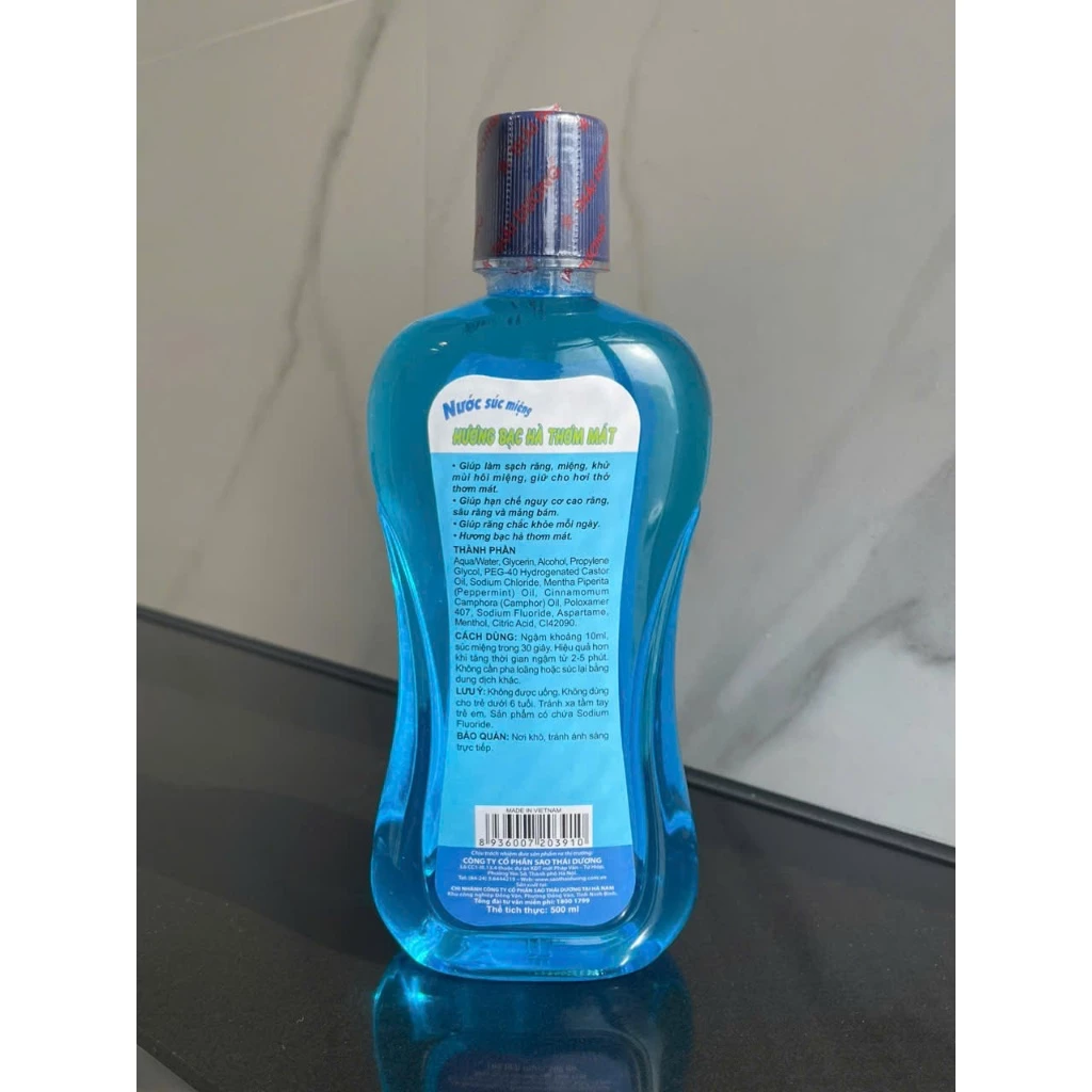 Nước súc miệng Valentine ngăn ngừa nhiệt miệng, hôi miệng, sâu răng dành cho người lớn, trẻ em - 5