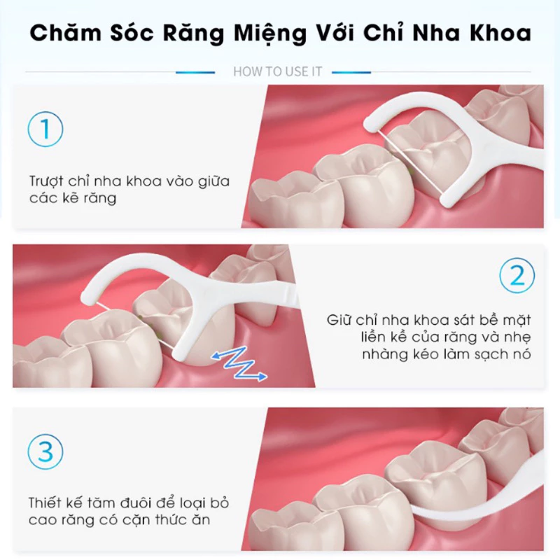 Combo 12 Hộp 600 Chiếc Tăm Chỉ Nha Khoa Xỉa Răng, Vệ Sinh Sạch Sẽ Kẽ Răng Chân Nướu Chăm Sóc Răng Miệng HD66 - 4
