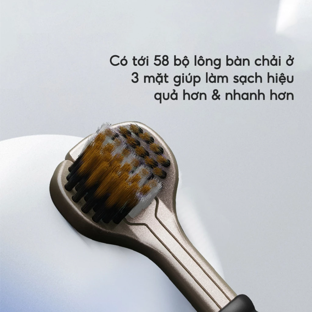 Hộp 4 Chiếc bàn chải đánh răng 3 Chiều JYoohome Bàn chải chải êm ái Làm sạch sâu đánh sạch mảng bám - 3