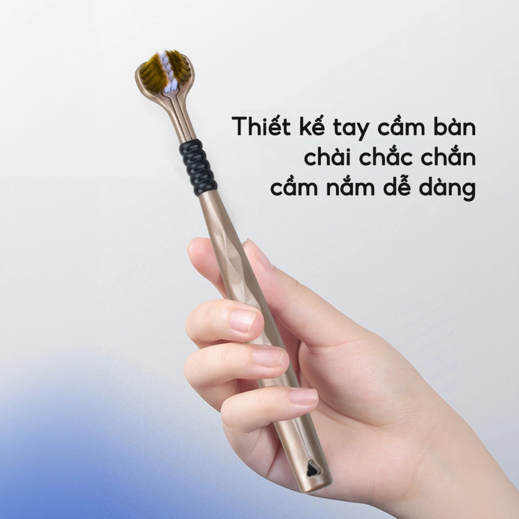 Hộp 4 Chiếc bàn chải đánh răng 3 Chiều JYoohome Bàn chải chải êm ái Làm sạch sâu đánh sạch mảng bám - 4