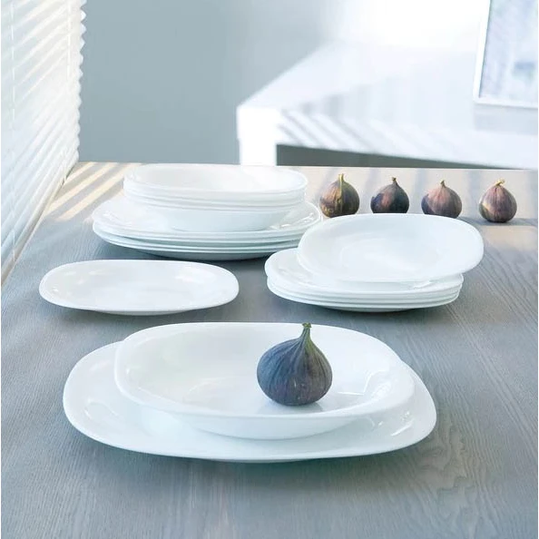 [Hàng Pháp] Bộ bát đĩa (bộ tô,chén,dĩa) thủy tinh Luminarc Carine 15 món CR15C, thủy tinh không chì - 4