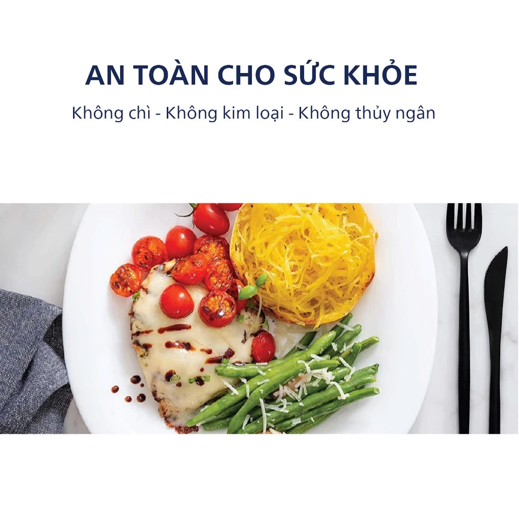 [Hàng Pháp] Bộ bát đĩa (bộ tô,chén,dĩa) thủy tinh Luminarc Carine 15 món CR15C, thủy tinh không chì - 5