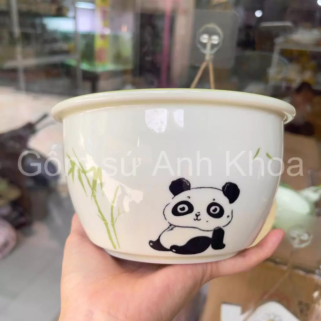 Bát Đĩa Gốm Sứ Decor, Bát Ăn Cơm, Bát Ăn Chè, Chén Dĩa Dễ Thương Bộ Bát Đĩa gấu panda mẫu mới Cực Xinh Yêu Gomsudecor21 - 3