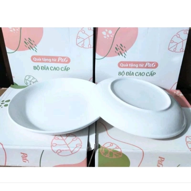 (mua 10 tặng 1 cùng loại) tô chén dĩa sứ trắng các size 18cm / 20cm / 23cm - 2