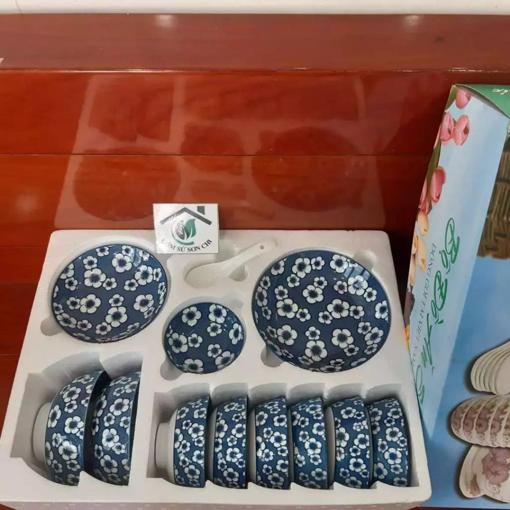 Bộ 17 món tô chén dĩa các loại có hộp - Phù hợp làm quà tặng tân gia, lễ, tất niên, tết - 4