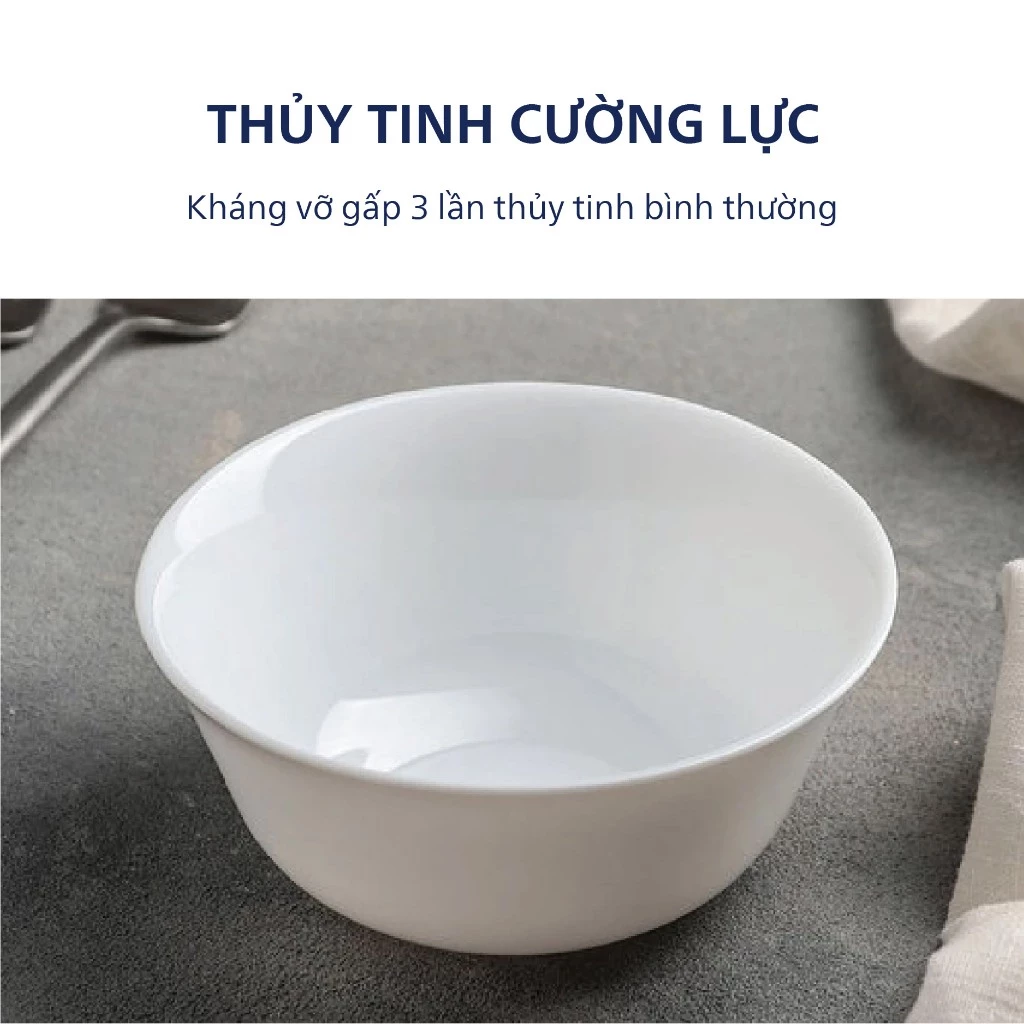 [Hàng Pháp] Bộ bát đĩa (bộ tô,chén,dĩa) thủy tinh Luminarc Carine 15 món CR15C, thủy tinh không chì - 6