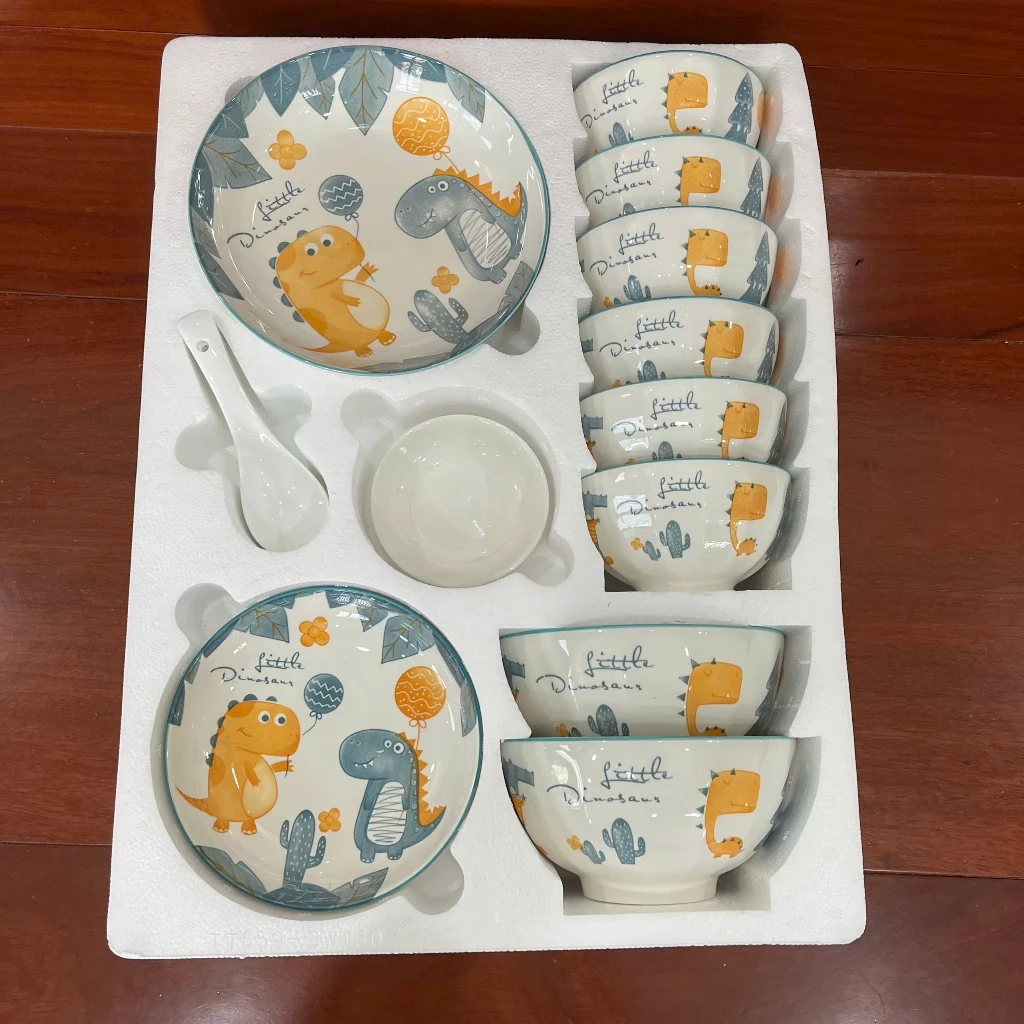 Bộ 17 món tô chén dĩa các loại có hộp - Phù hợp làm quà tặng tân gia, lễ, tất niên, tết - 5