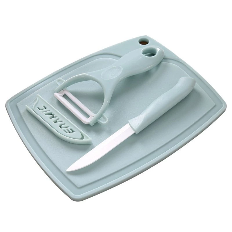 [HÀNG CÓ SẴN] Bộ dao thớt gọt rau củ quả đa năng 3 món thớt, dao, nạo, bộ dụng cụ cắt gọt củ quả tiện lợi - 6