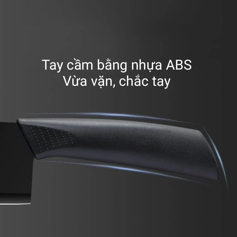 Bộ dao kéo thép đen 7 món có giá đỡ kèm thớt - 3