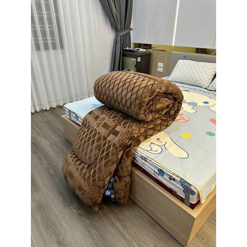 Chăn Nỉ Lông Thỏ Boss Decor co co Siêu Ấm 2mx2m3 dày dặn mẫu mới nhất - 2