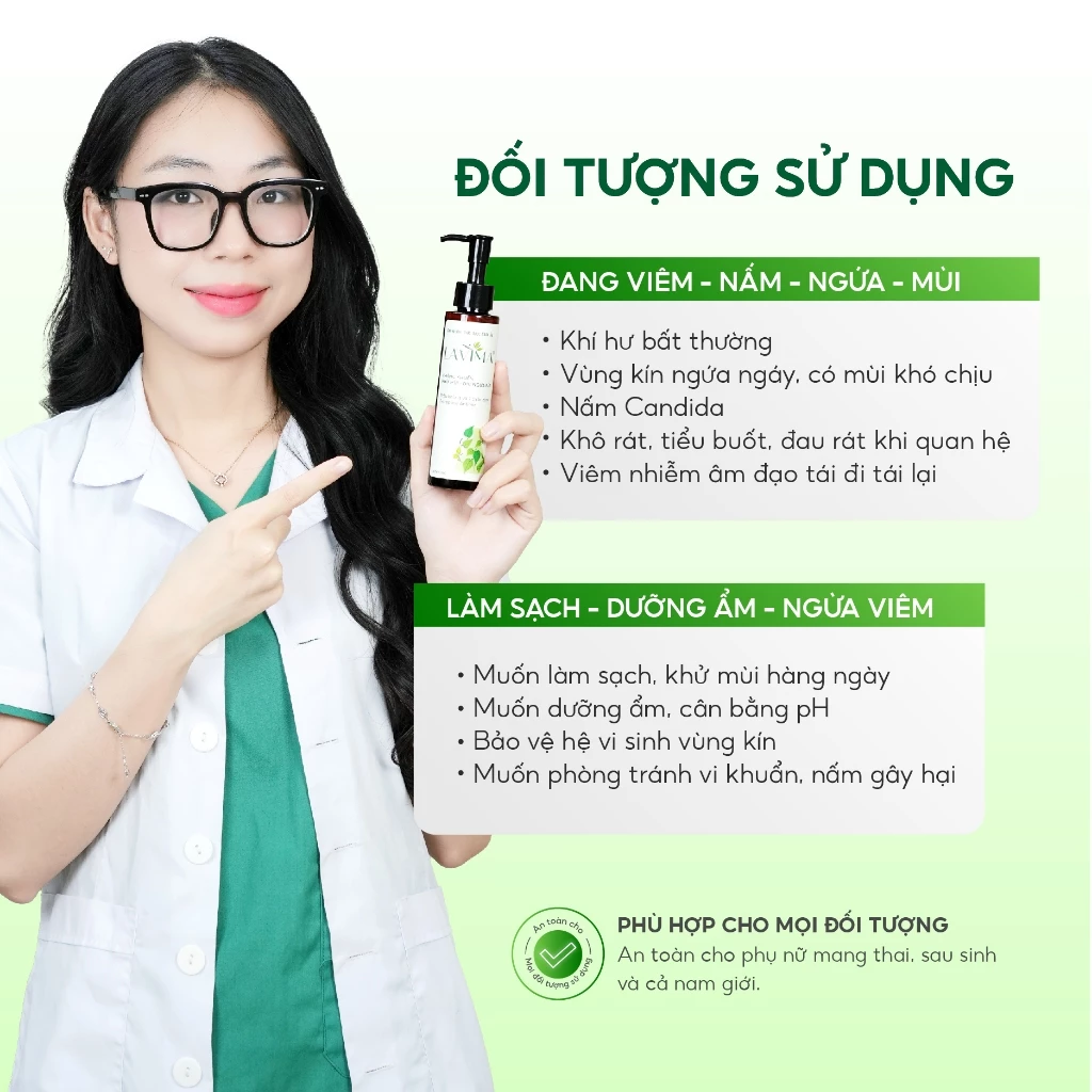 [MUA 1 TẶNG 1 TRÊN LIVE] Dung dịch vệ sinh nữ Lavima - Thảo Dược Trầu Không Giảm Viêm Ngứa chai 110g - 5