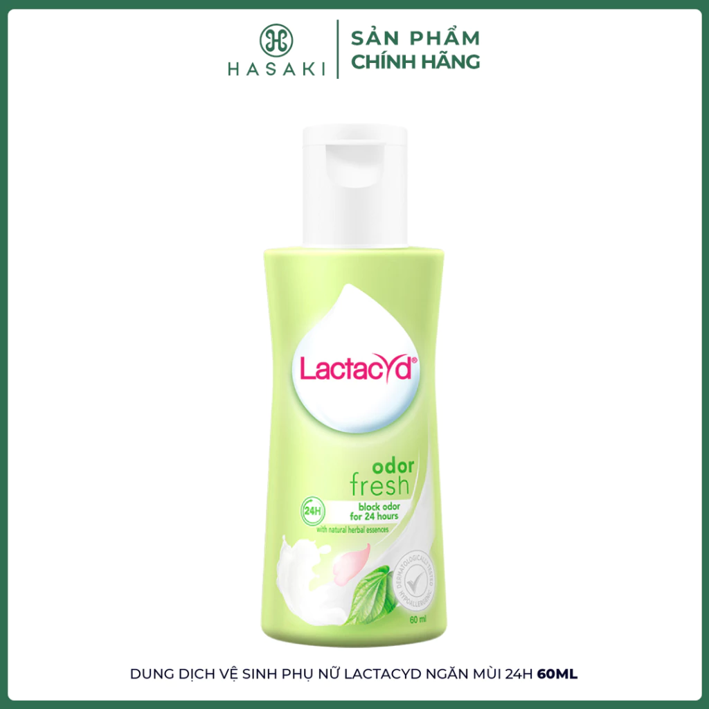 [QUÀ TẶNG KHÔNG BÁN] Dung Dịch Vệ Sinh Phụ Nữ Lactacyd Ngăn Mùi 24H 60ml Hasaki Sản Phẩm Chính Hãng