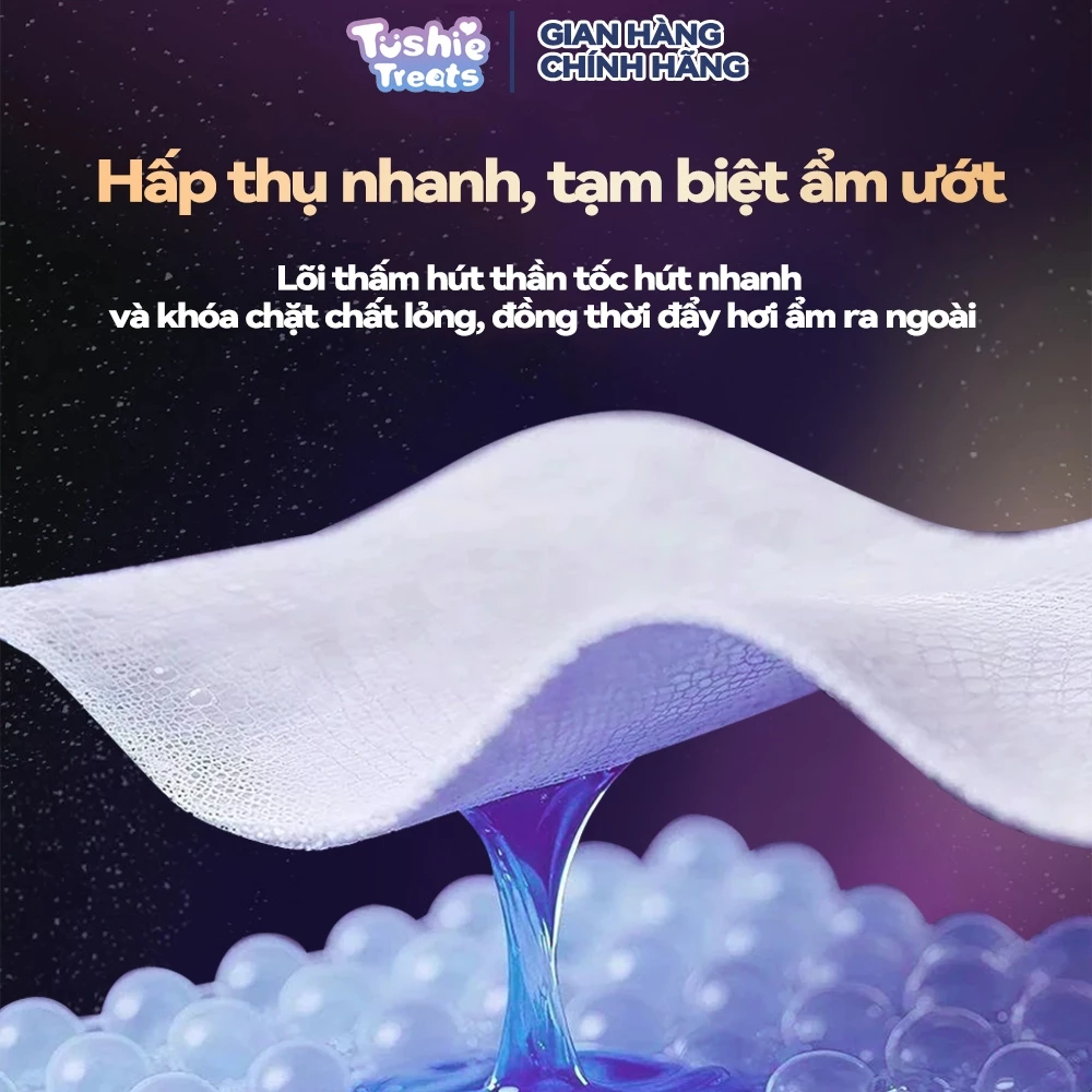 <Bản nâng cấp>Băng vệ sinh dạng quần Tushie Treats (túi 5 cái) size S-M và L-XL thấm hút cực nhanh, mềm mại và thoải mái - 5