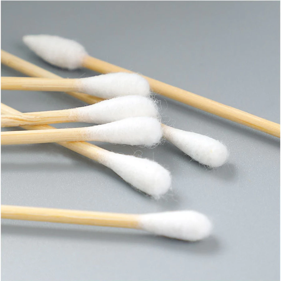 Combo 3 hộp tăm bông ráy tai chất liệu bông COTTON, thân gỗ 2 đầu cứng cáp,bông cotton mềm mại. - 3