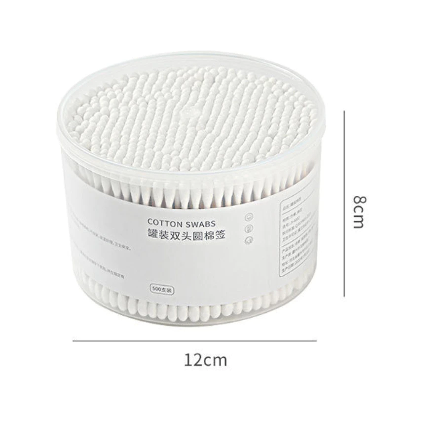 Combo 3 hộp tăm bông ráy tai chất liệu bông COTTON, thân gỗ 2 đầu cứng cáp,bông cotton mềm mại. - 5