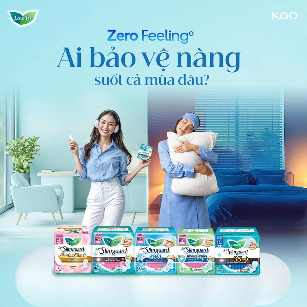 [GÓI LỚN TIẾT KIỆM] Combo 4 Băng Vệ Sinh Laurier Siêu Mỏng 1mm Loại lớn (Chọn loại) - 6