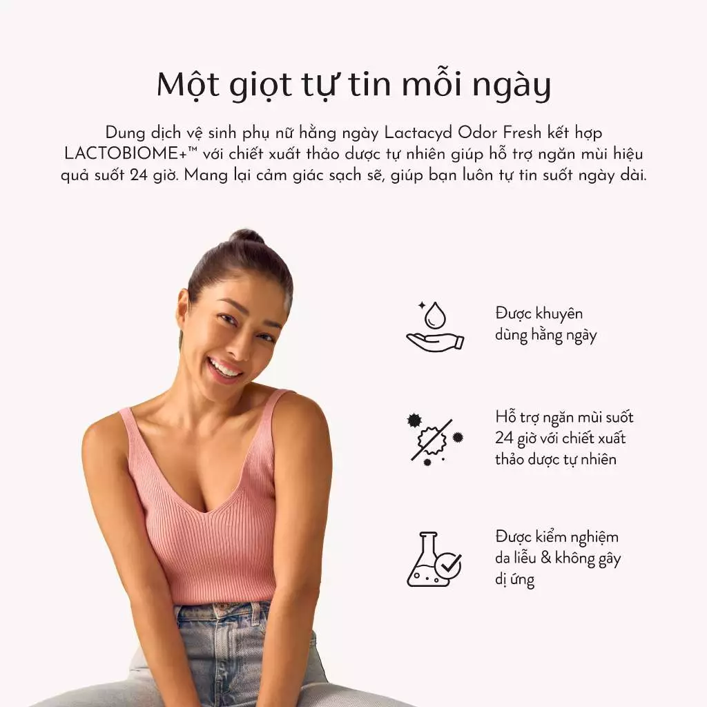 [KOL LIVESTREAM] Bộ 3 chai Dung Dịch Vệ Sinh Phụ Nữ Lactacyd Odor Fresh Ngăn Mùi 24H 250ml/chai - 5